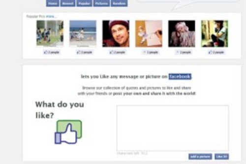 Product picture Facebook Like Script - With Image Sharing